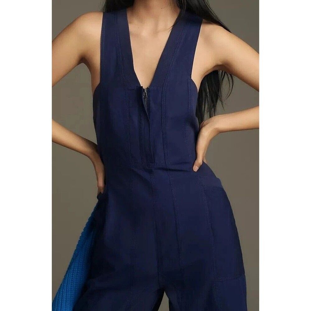 Anthropologie Daily Practice Zip-Front Jumpsuit One-Piece Medium M NEW - Picture 2 of 6